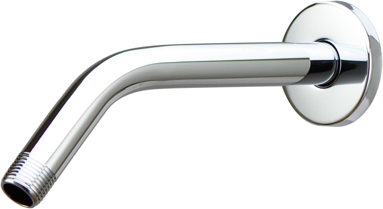 Shower Arm 8 Inches Universal Replacement Made of Stainless Steel, Chrome Finish