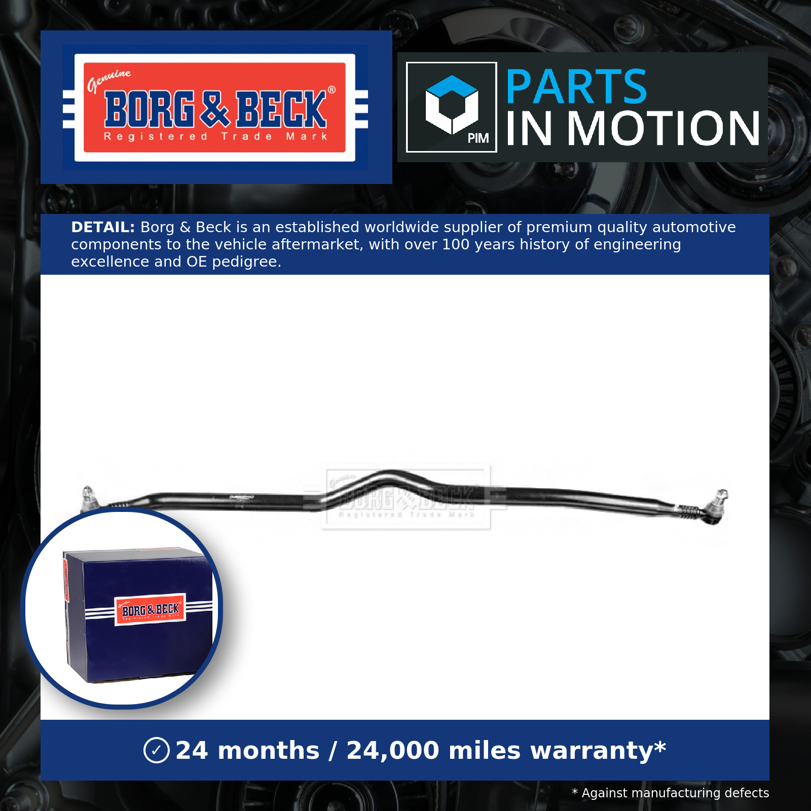 CV Centre Rod Assembly BDL33028 Borg & Beck 1777323 2007281 Quality Guaranteed