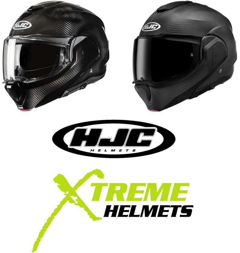 HJC F100 Carbon Helmet Flip Up Modular Inner Visor Pinlock Ready DOT XS-XXL
