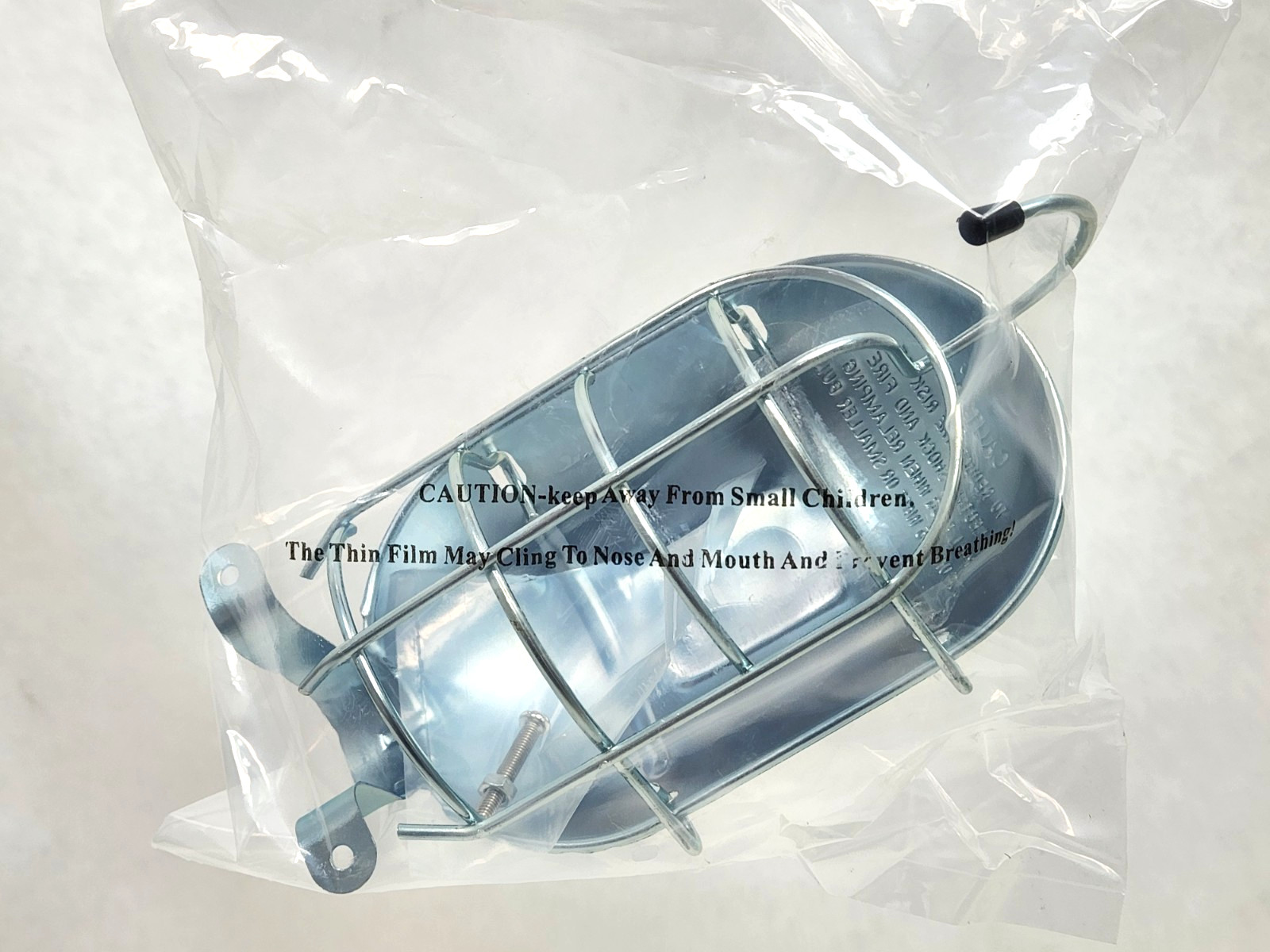 NEW Steel Trouble Work Light Chrome Metal Bulb Guard Replacement Shield 309 467