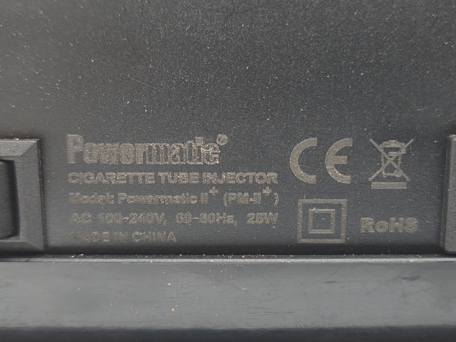 Modified Powermatic 2 Plus Cigarette Injector Machine