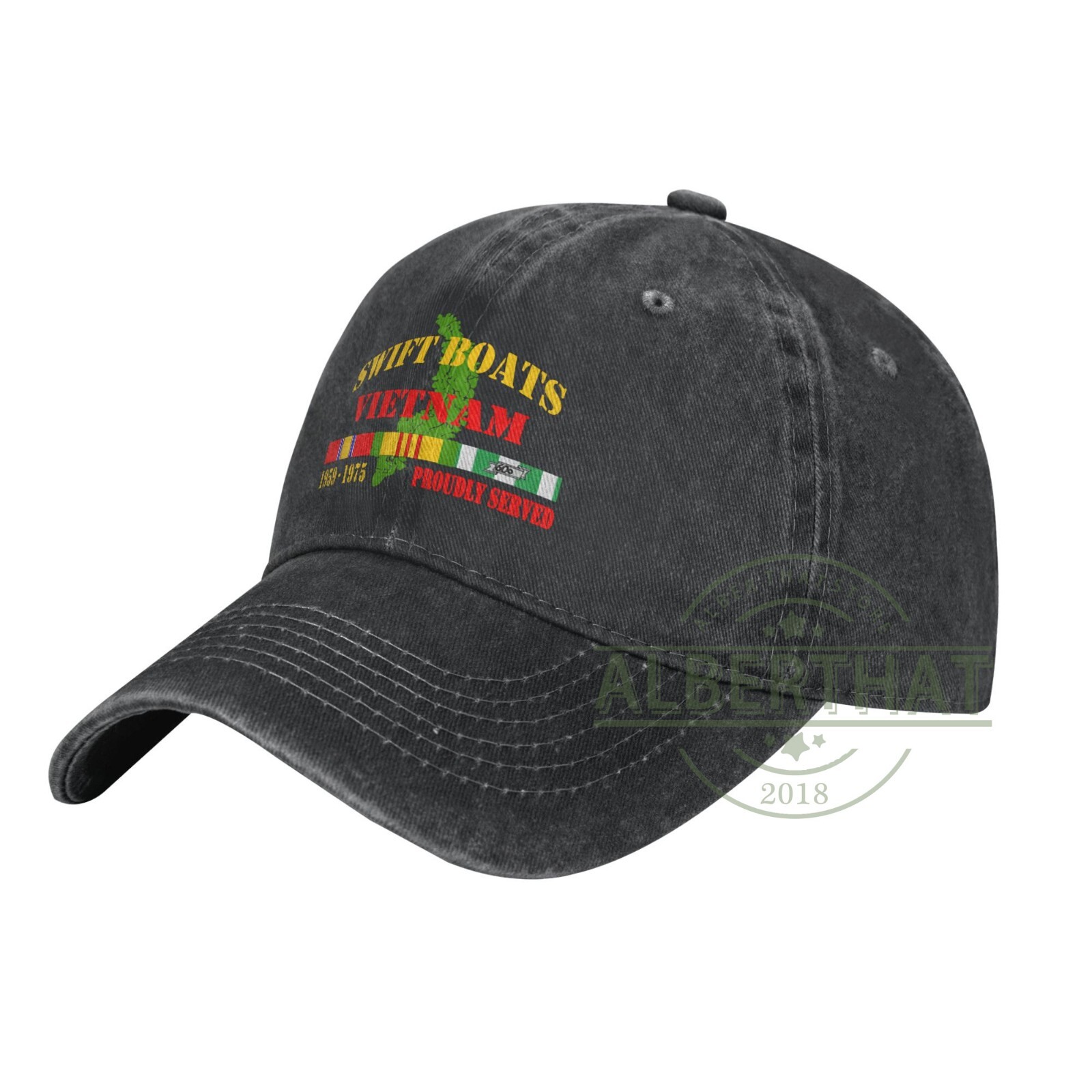 Vietnam Veteran Swift Boats Unisex Baseball Cap Adjustable Denim Hat