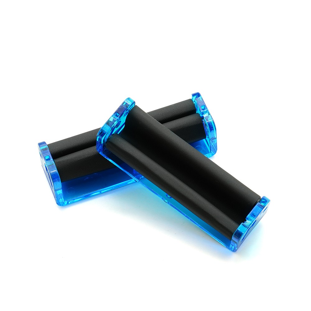 78mm Plastic Handroll Tobacco Roller Portable Cigarette Rolling Machine Blue