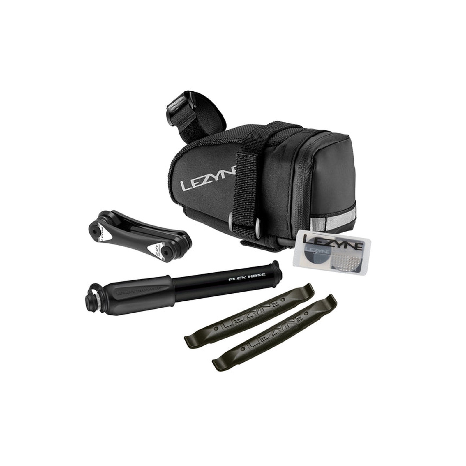 LEZYNE M-Caddy Black Sport Kit Bicycle Repair Set & Saddle Bag 1-SB-CADLD-V2M04