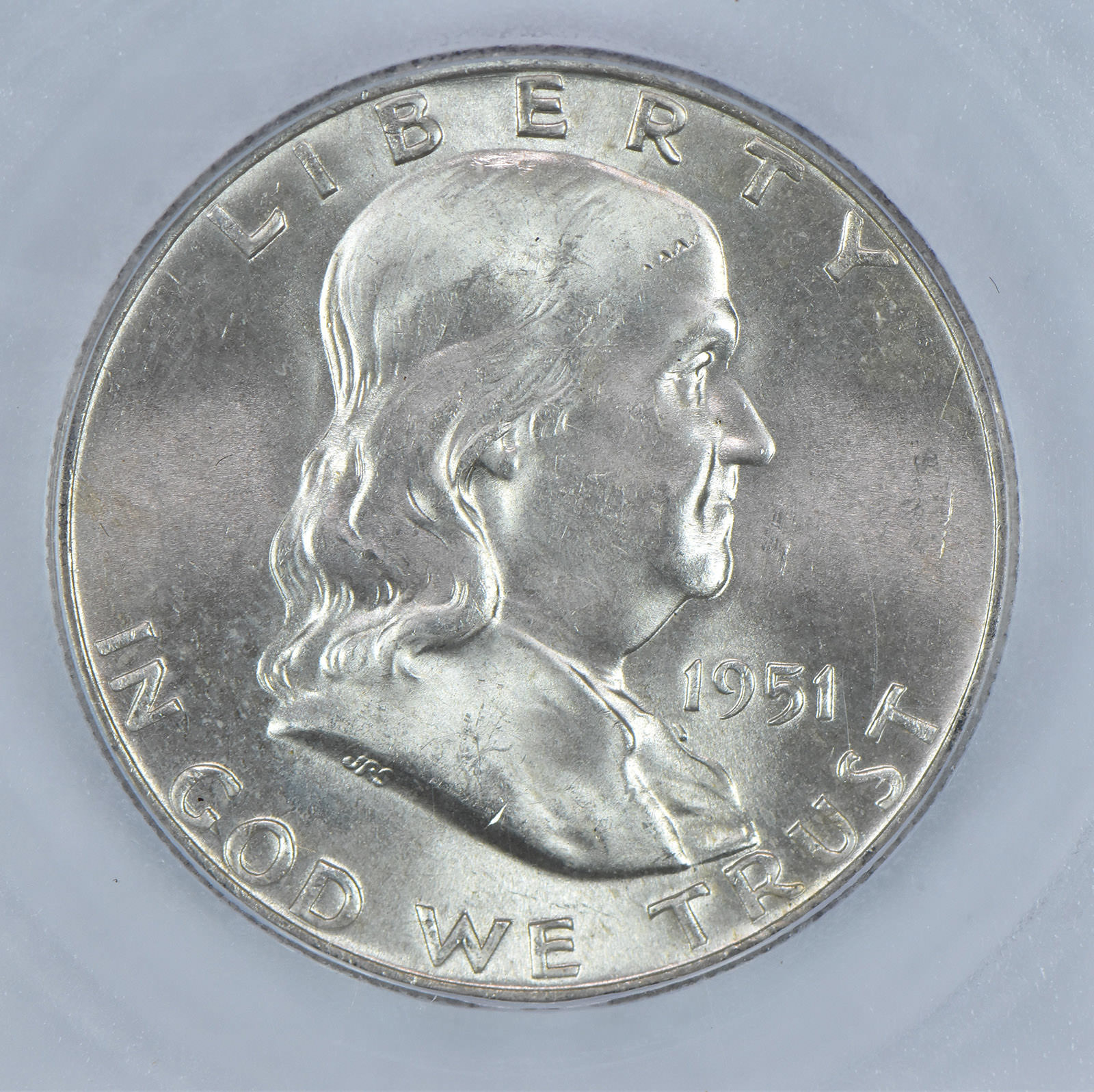 1951-D Franklin Half Dollar MS64 FBL ICG