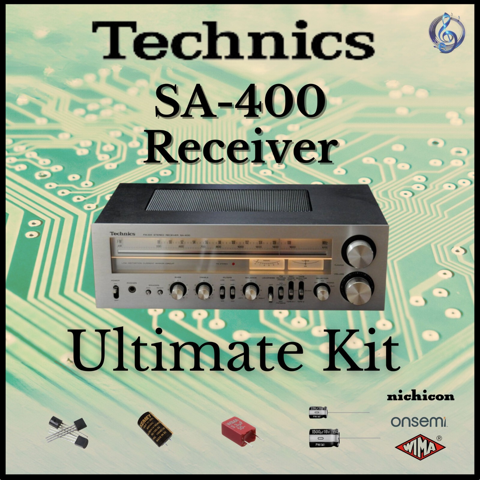Technics SA-400 Receiver Ultimate Upgrade Kit Genuine Parts Restoration