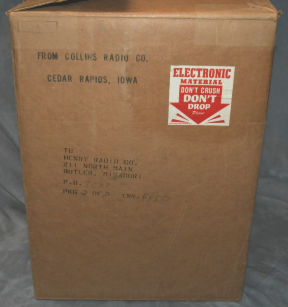 Collector Quality Collins 312B-4 Station Monitor With Original Box & Manual
