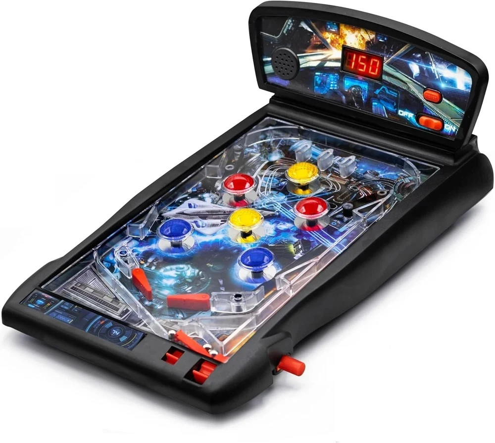 New Era Pinball Game Black – Interactive Tabletop or Floor Arcade Pinball Machin