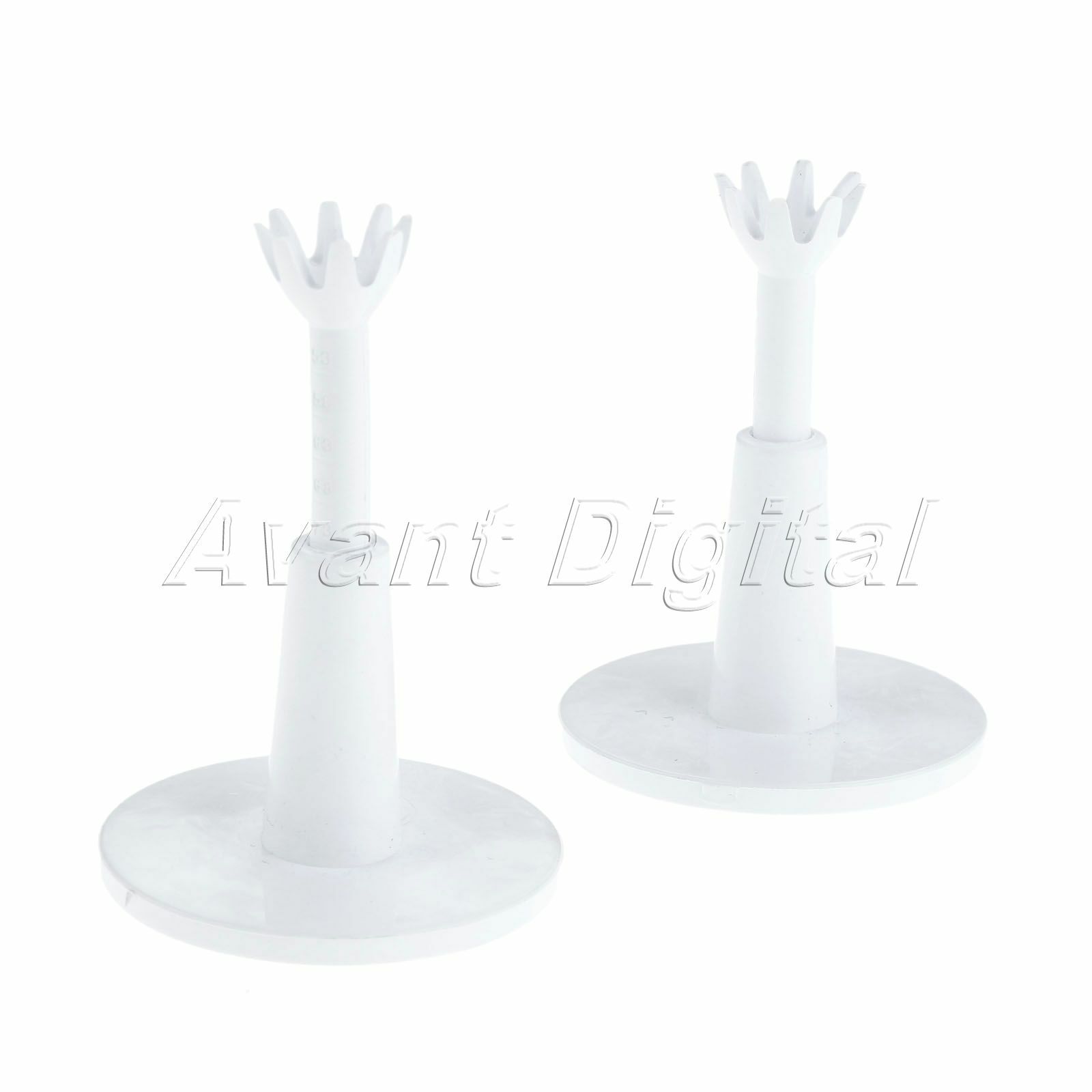 White Golf Adjustable Range Tees Cassette Golf Adjust Built-in Thread Screw 2Pcs