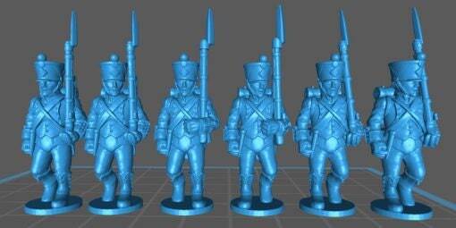 French Light 1808, high uniform - Resin 28mm Minis