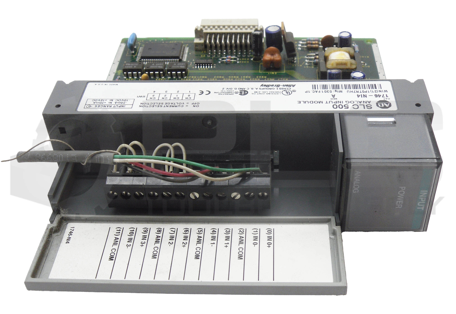 ALLEN BRADLEY 1746-NI4 SER A SLC 500 ANALOG INPUT MODULE