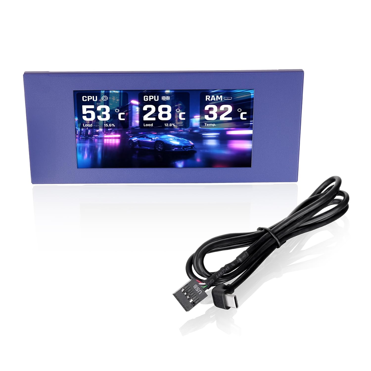 Thermaltake View 600 TG 6.0 Inch LCD Screen Panel Kit; LCD and Panel; 1480x720p;