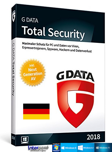 G Data Total Security 2018 Full Version 3 PC & Manual (PDF) Download NEW