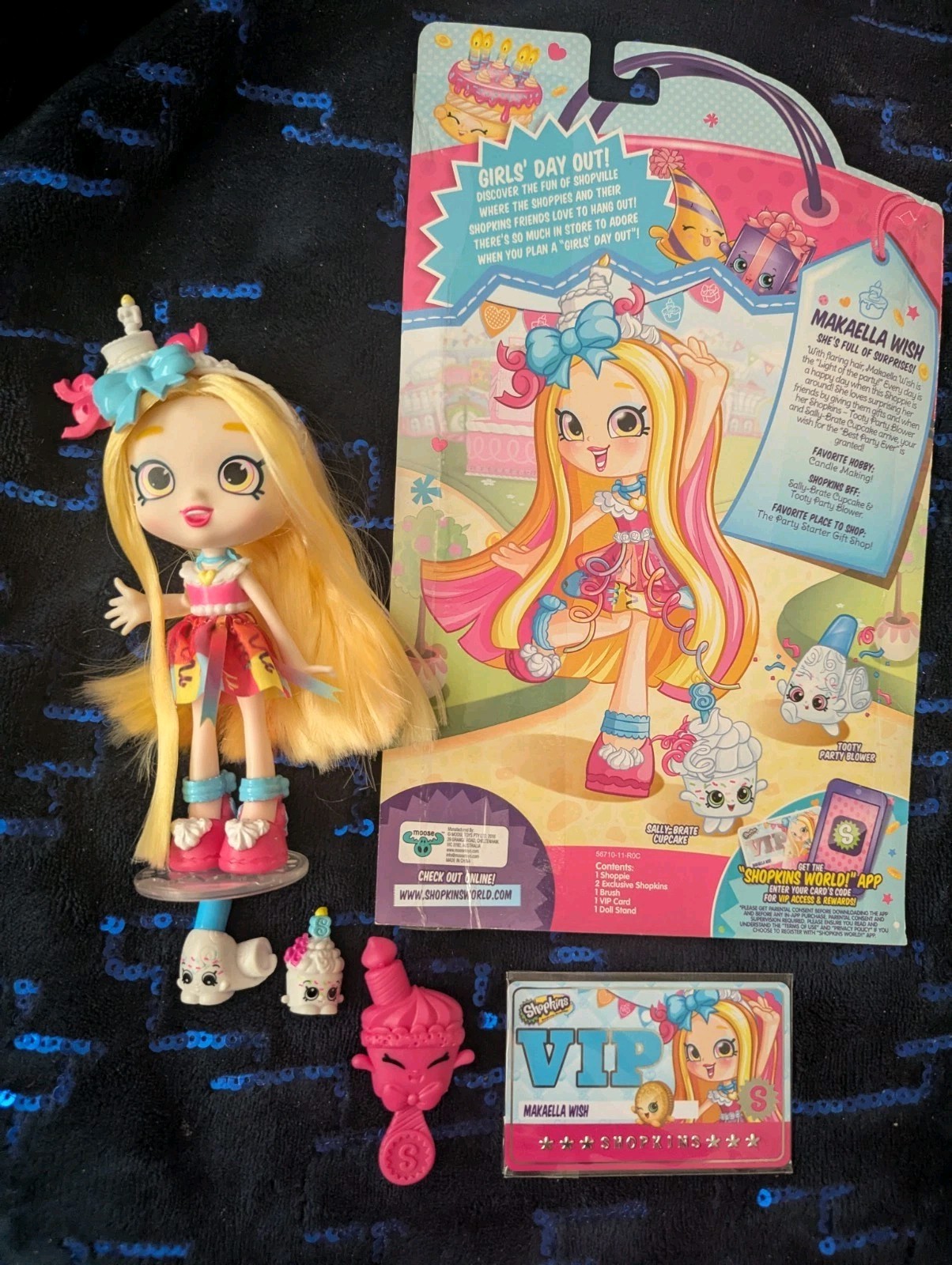 SHOPKINS SHOPPIES MAKAELLA WISH DOLL, SEASON 9