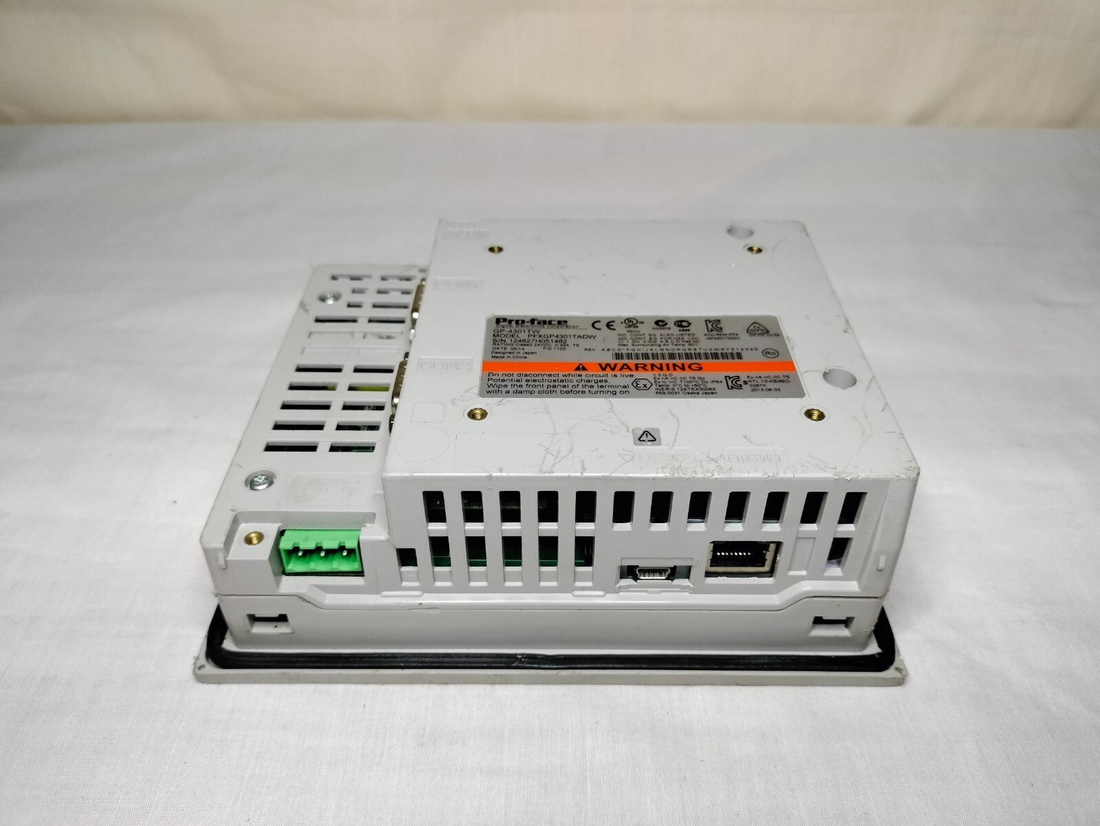 Proface GP-4301TW PFXGP4301TADW Touchscreen Panel Interface 24VDC 0.43A