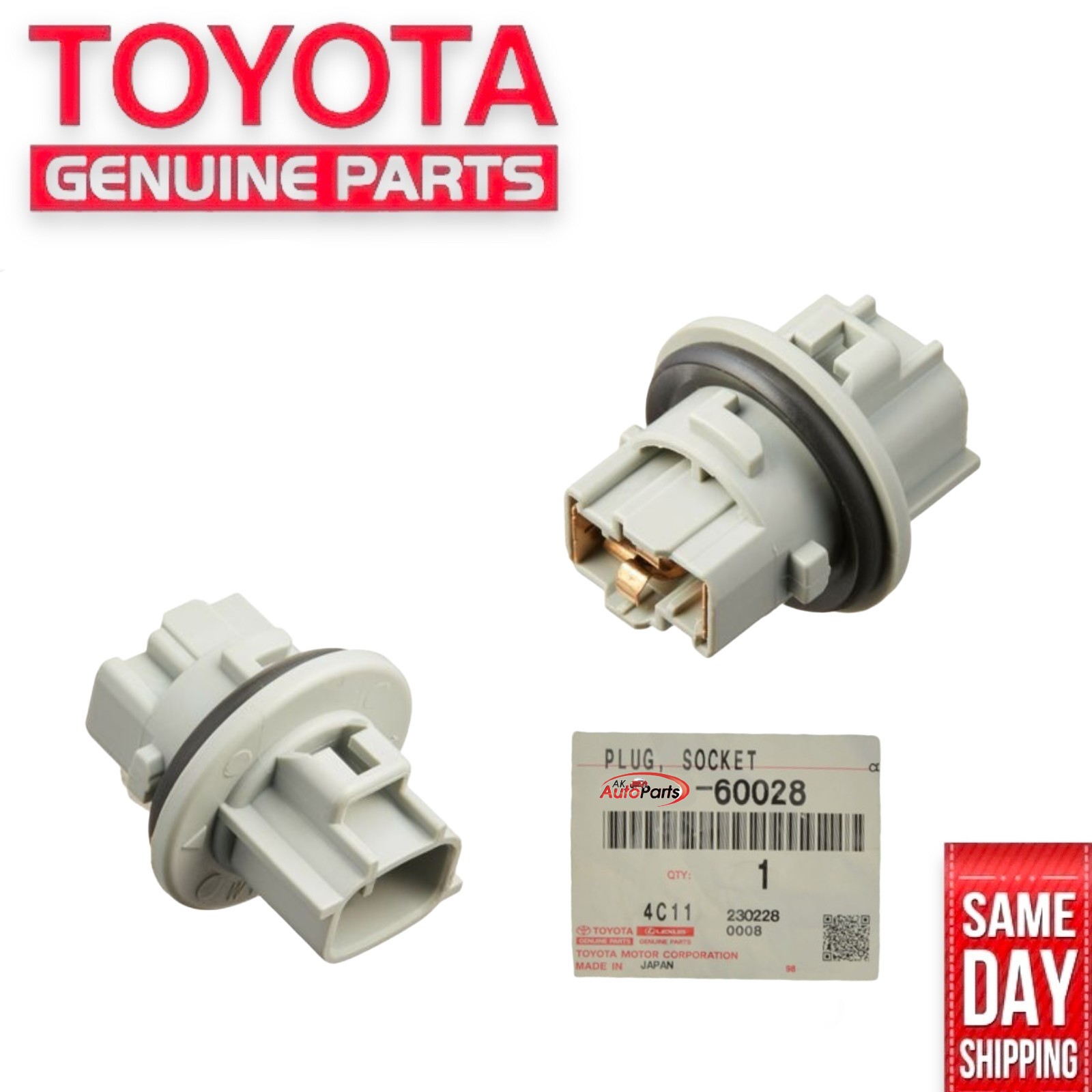 15 - 23 TOYOTA TACOMA FRONT TURN SIGNAL LAMP SOCKET OEM QTY 1 NEW