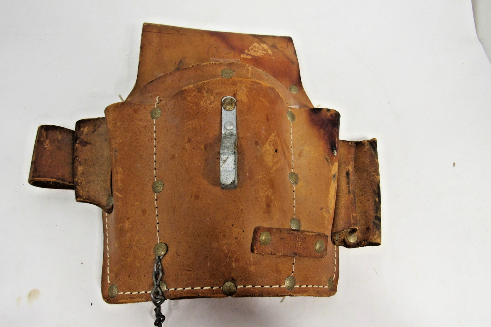 Vtg Jural Tool Pouch Belt EP-15 Leather Electricians Loop Tape Holder Contractor