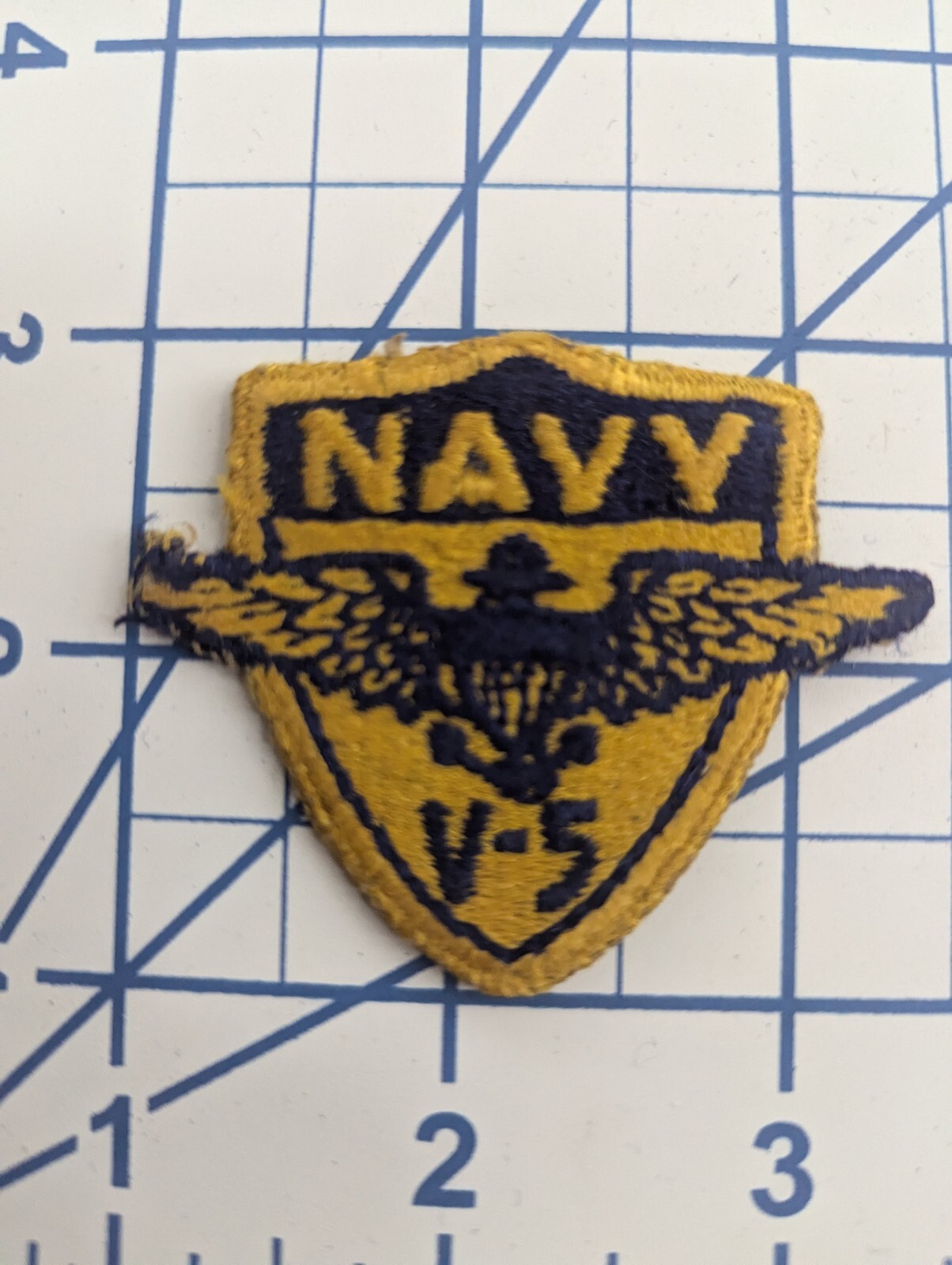 USN Navy patch 954: V-5 Naval Aviation Cadet Program (WWII Original)