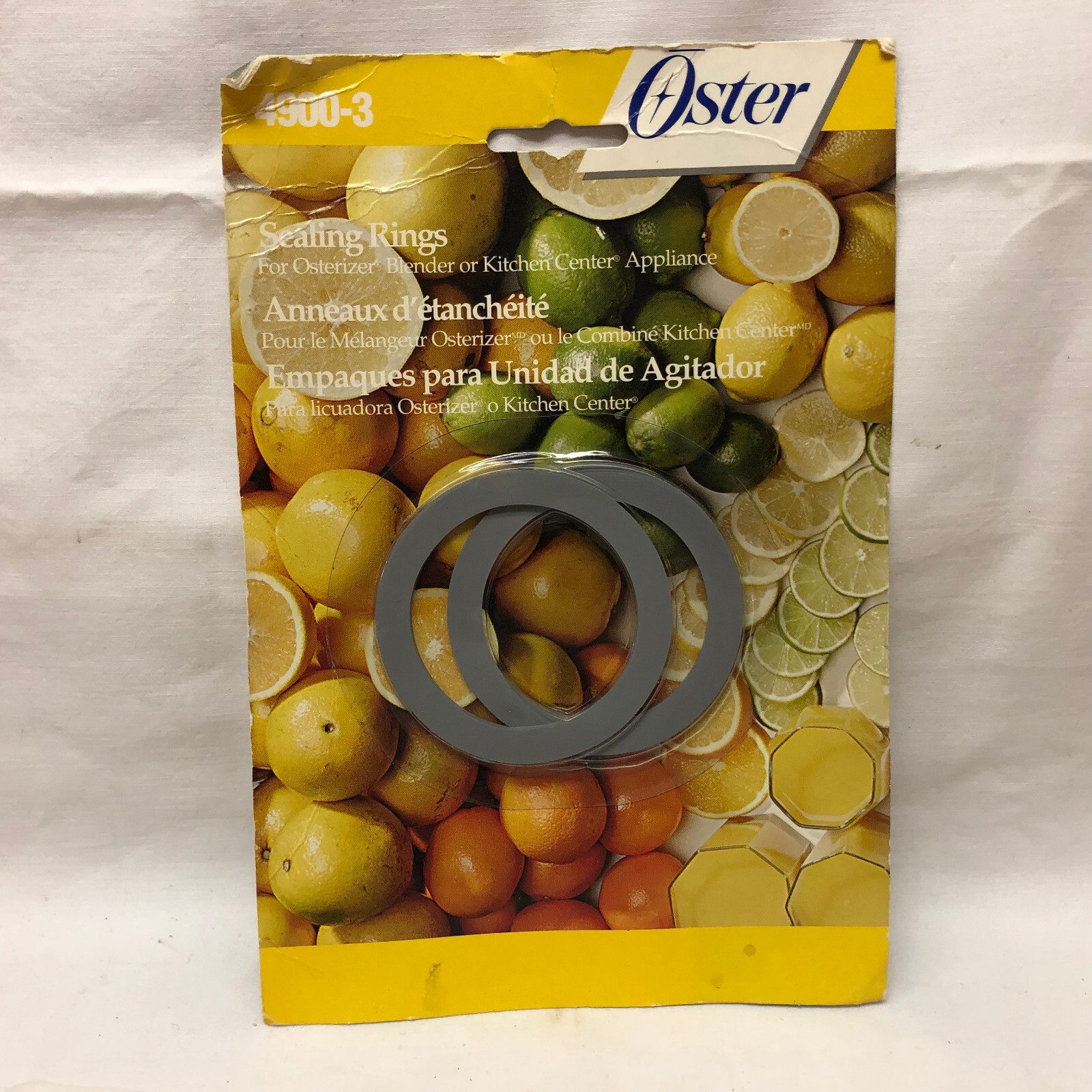 Genuine Oster Blender Sealing Rings 2 Pack 4900-3 Brand New Sealed Vintage