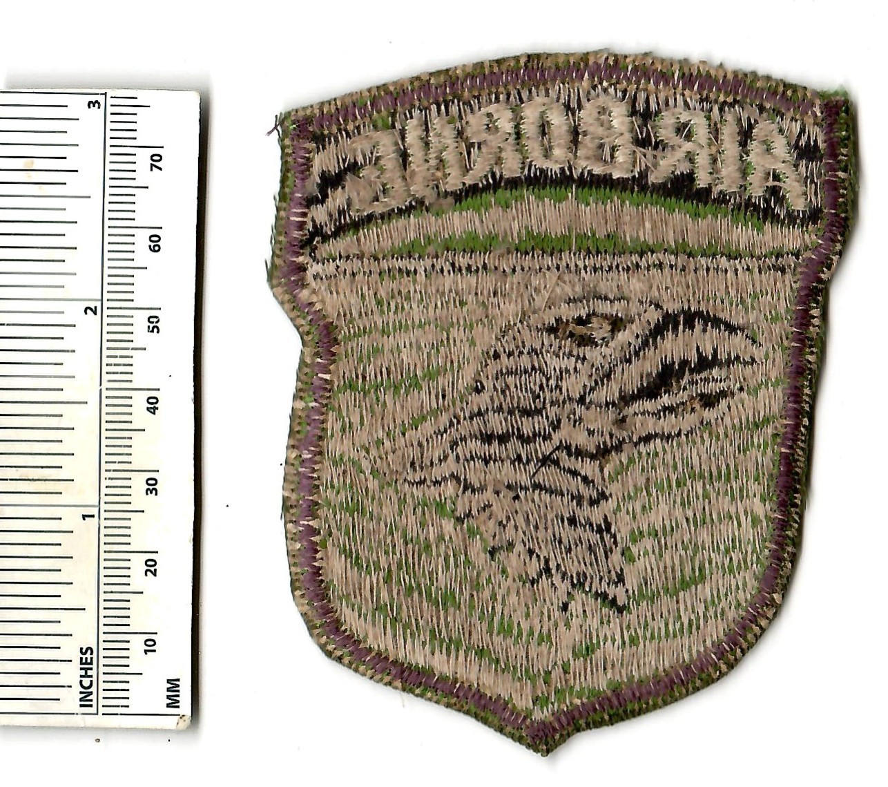 Vietnam War SCREAMING EAGLES 101st Airborne Green Background Shoulder Patch US