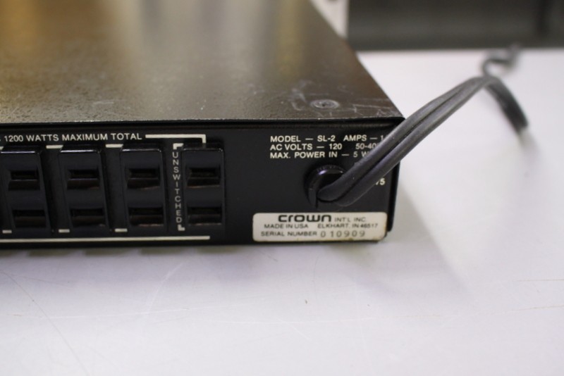 Crown Straight Line Two SL-2 Stereo Preamp