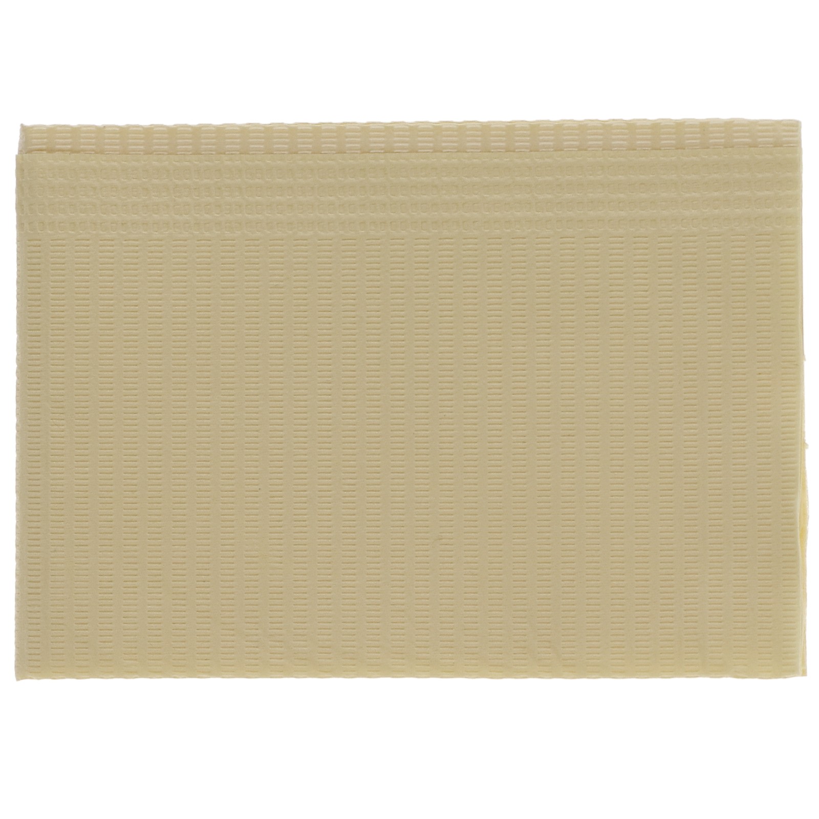 House Brand Dentistry 109221 HSB Dental Patient Bibs 2+1 Ply 13"X18" Beige 500Pk