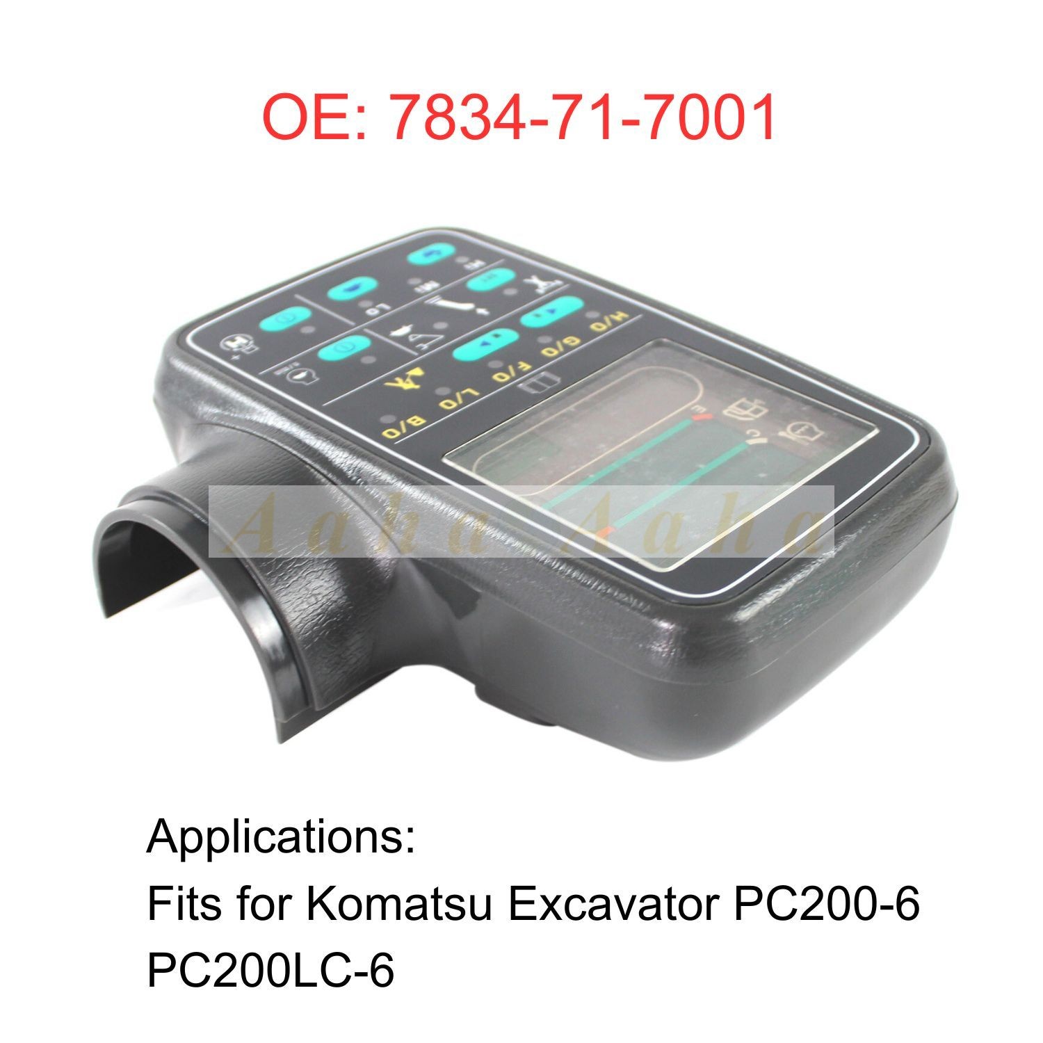 6D102 Monitor Display Panel 7834-71-7001 for Komatsu Excavator PC200-6 PC200LC-6