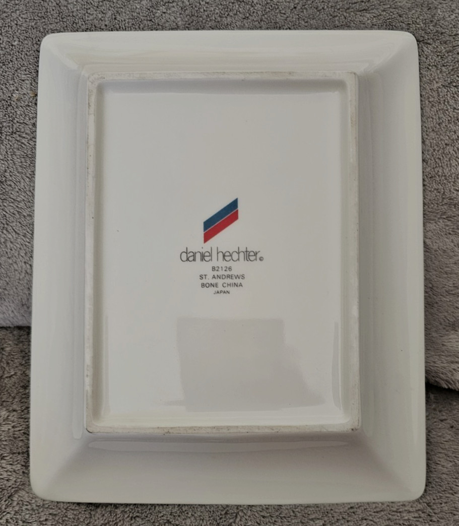 VTG Daniel Hechter St Andrews Bone China Golfer Rectangular Dish/Trinket Tray