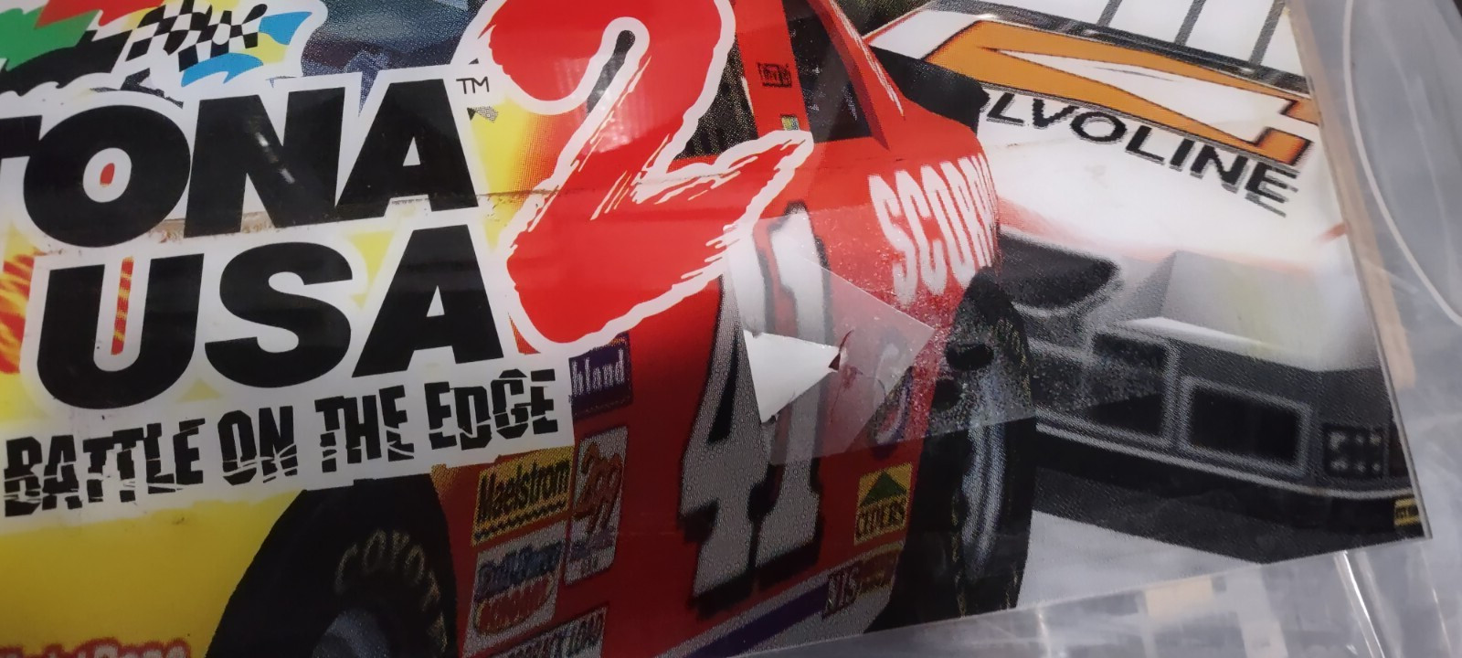 sega daytona usa 2 arcade plexi marquee #102