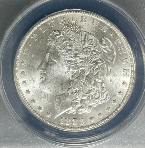 1883-O MORGAN SILVER DOLLAR~ANACS BU ~BEAUTIFUL COIN~ REF#0003