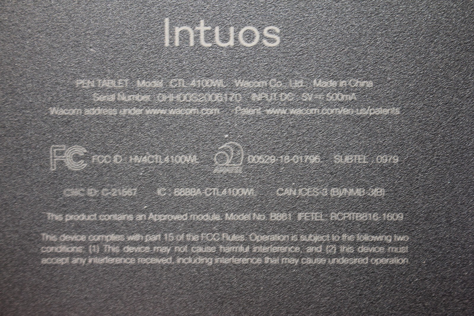 Wacom Intuos Creative Pen & Touch Tablet (Black)