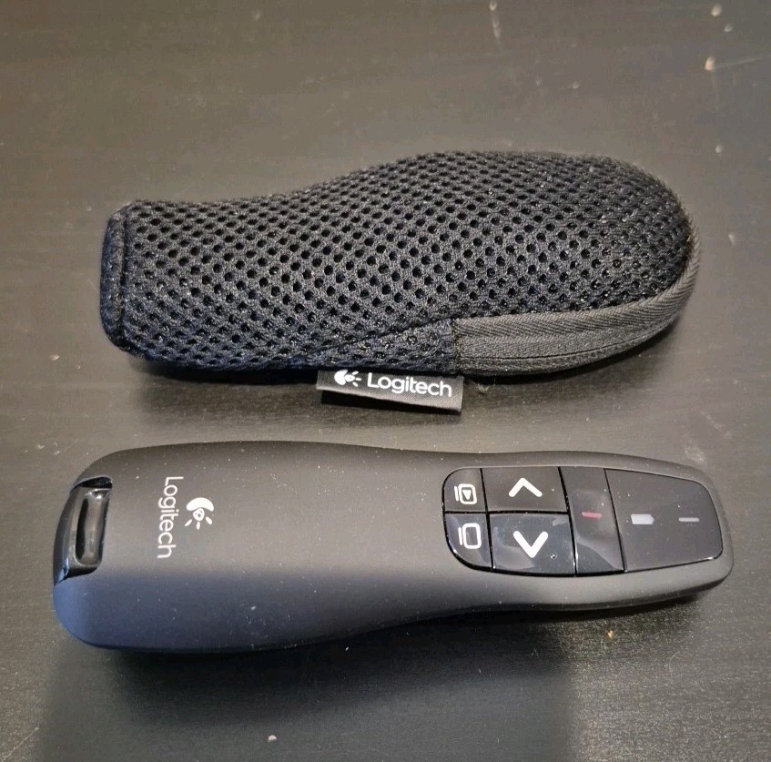 Logitech R400 Wireless Pointer Remote with USB Receiver, Black