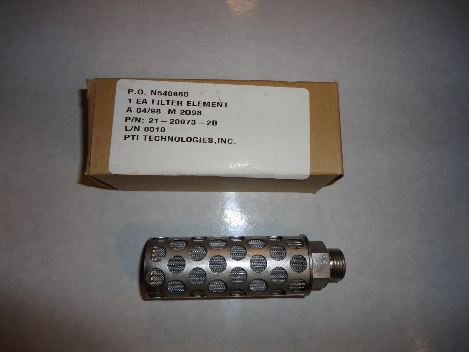 NEW PTI TECHNOLOGIES P/N 21-20073-2B  N540660 FILTER ELEMENT Multiple available