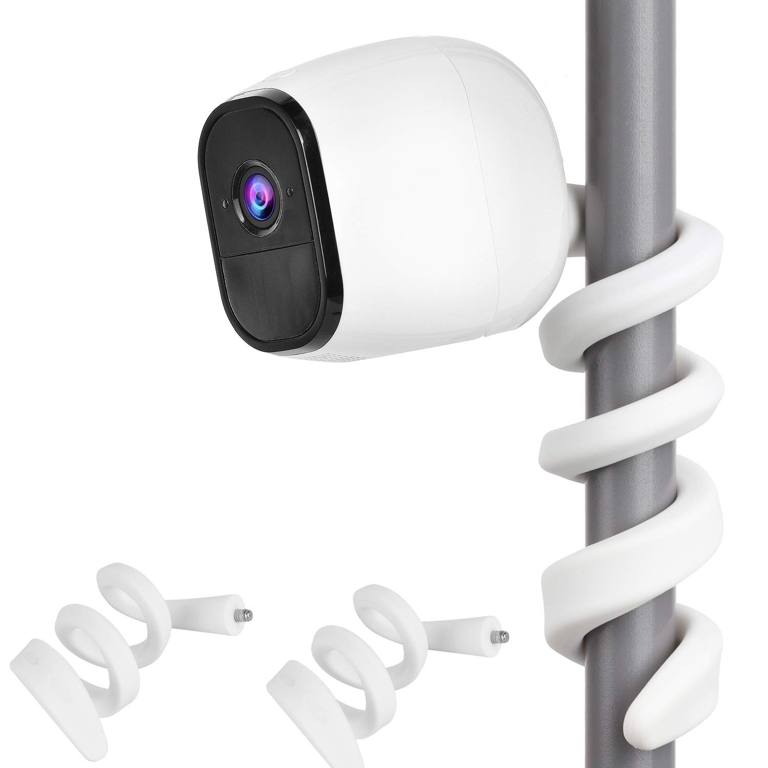 2 Pack Flexible Twist Mount with Arlo 4,3,5S,6,2,Arlo Ultra//Go,Essential Spo...