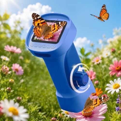 1000X Handheld Digital Microscope for Kids with 2.4" IPS Screen | Portable...