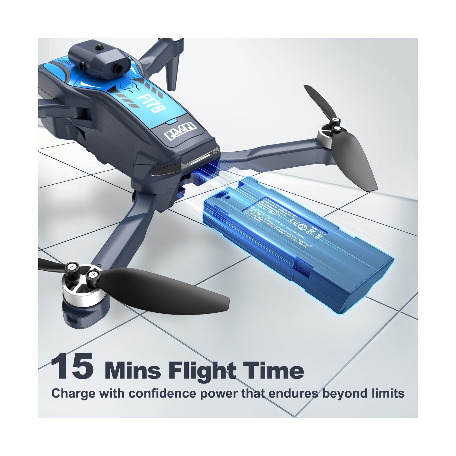 F179 Drone with 1080P Camera, Brushless Motors, Obstacle Avoidance & WIFI Con...