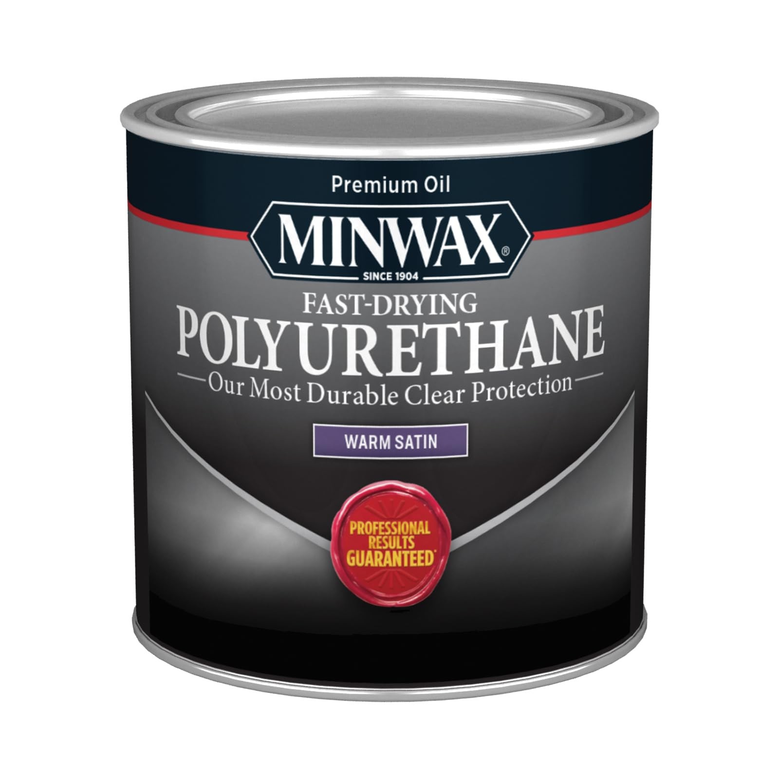 minwax 1/2 pt 23010 Clear Fast-Drying Oil-Based Polyurethane, Warm Satin