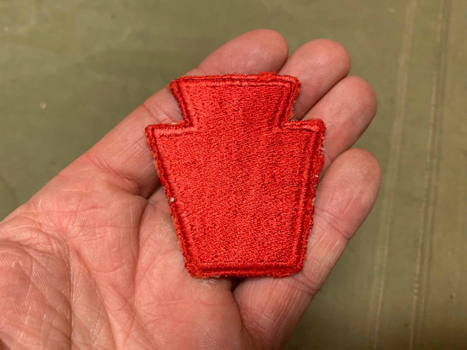 ORIGINAL WWII US ARMY 28TH INFANTRY DIVISION JACKET SLEEVE INSIGNIA PATCH-VARIAN