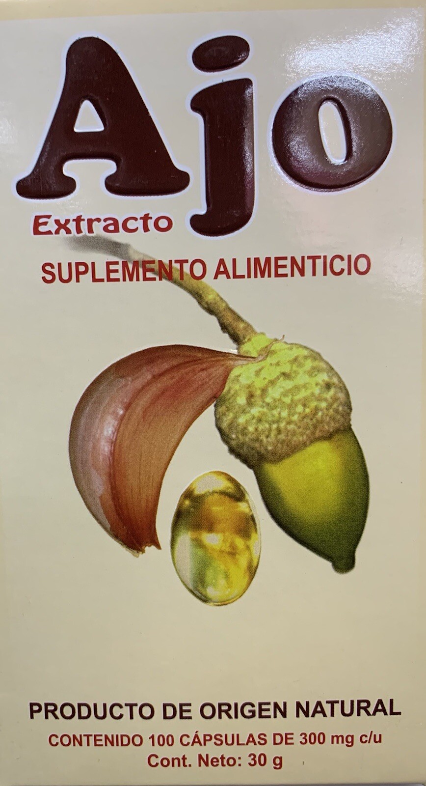 Ajo 100 capsulas Natural aceite esencial de ajo soya y pepita de calabaza