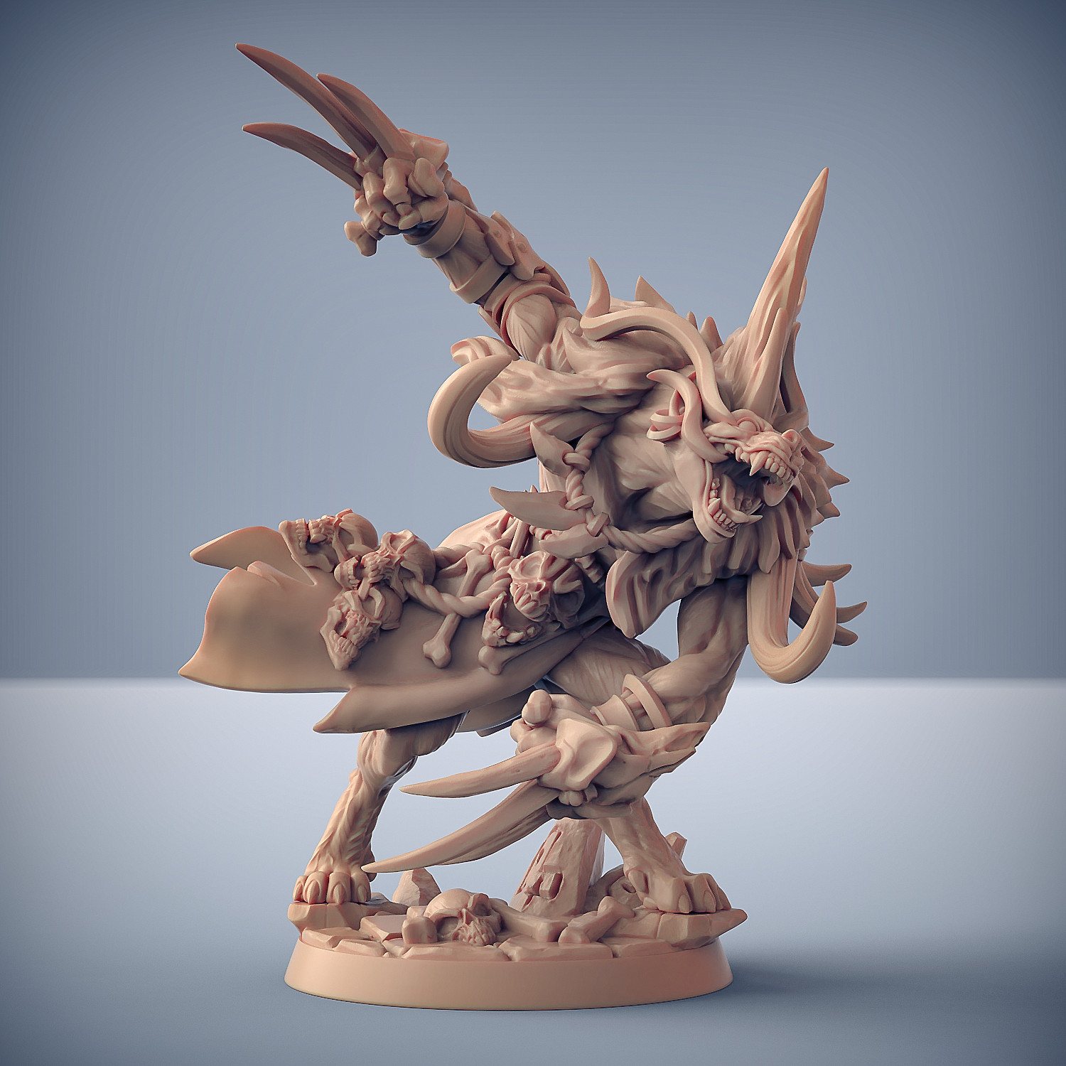 Gnoll Shaman Claws Boss - Artisan Guild Fantasy Dungeons and Dragons Miniature