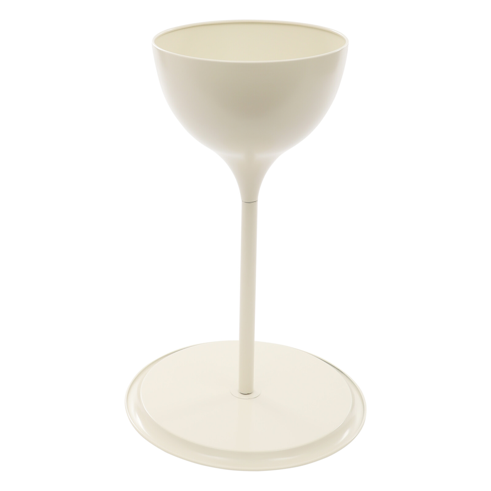 Modern Round Side Table in Cream White – Stylish & Durable Design