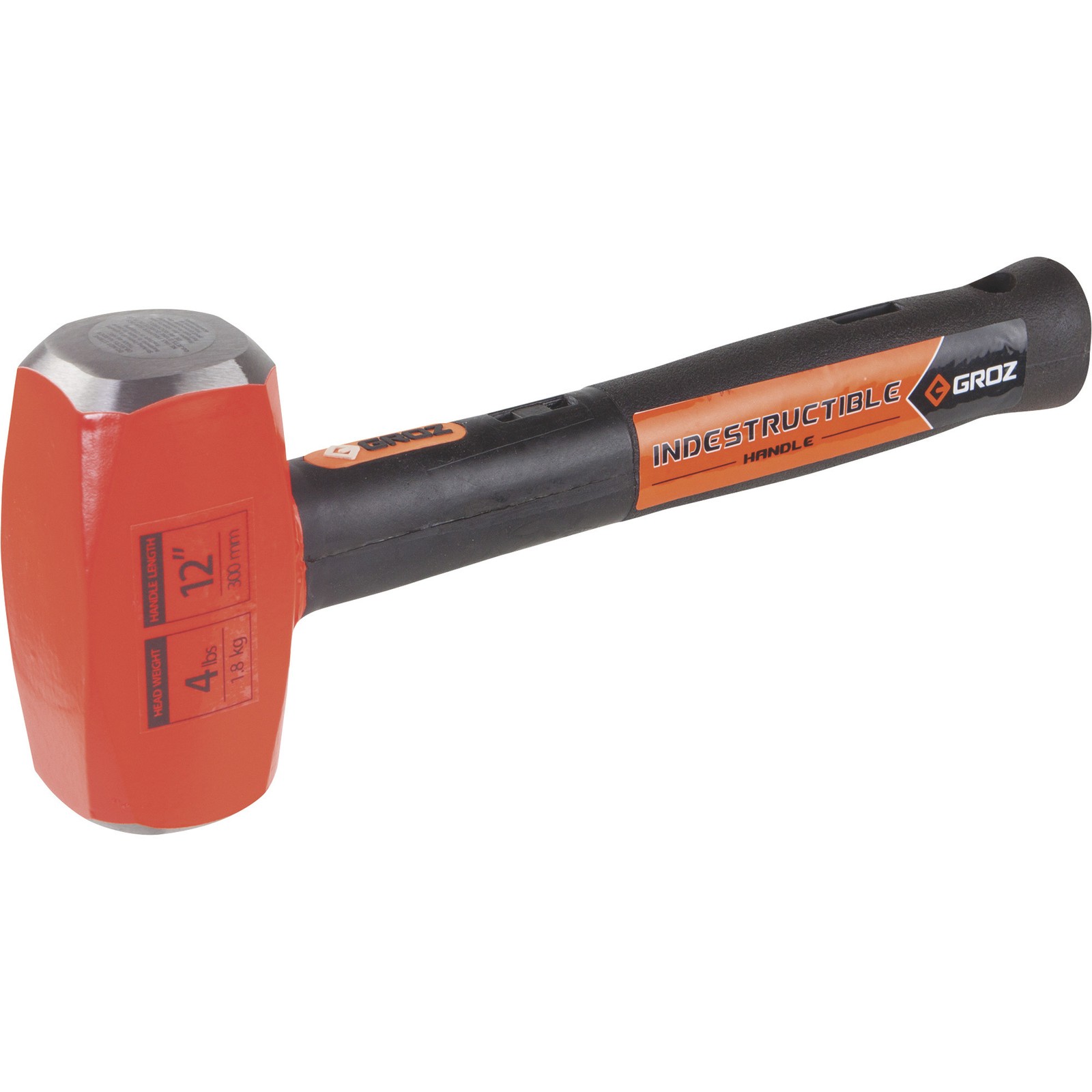 Groz Club Hammer, 4-Lb., 12in.