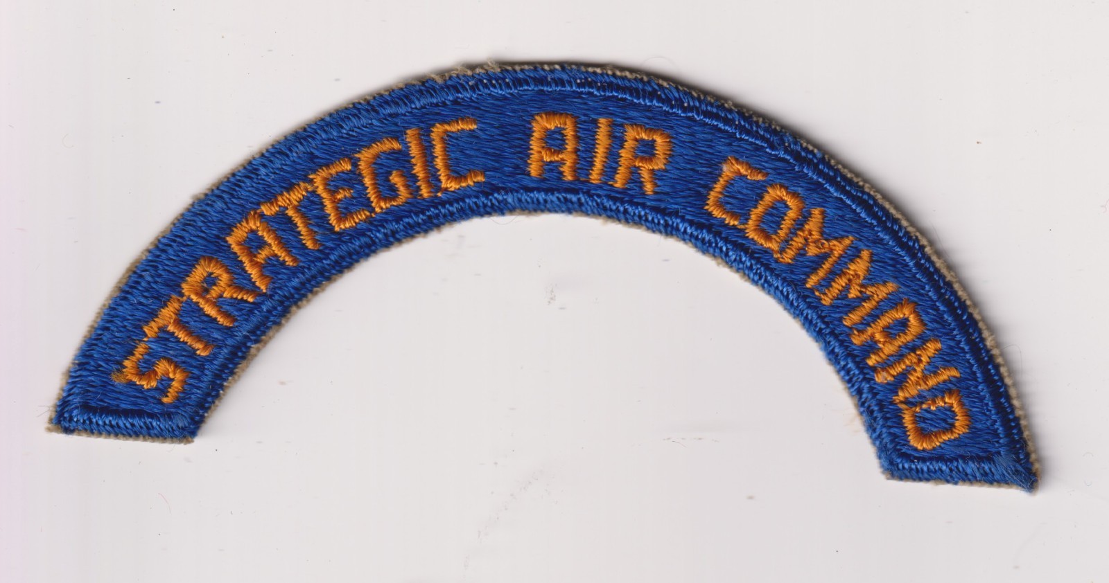 Strategic Air Command tab patch US Army Air Force USAAF real WWII make white bac