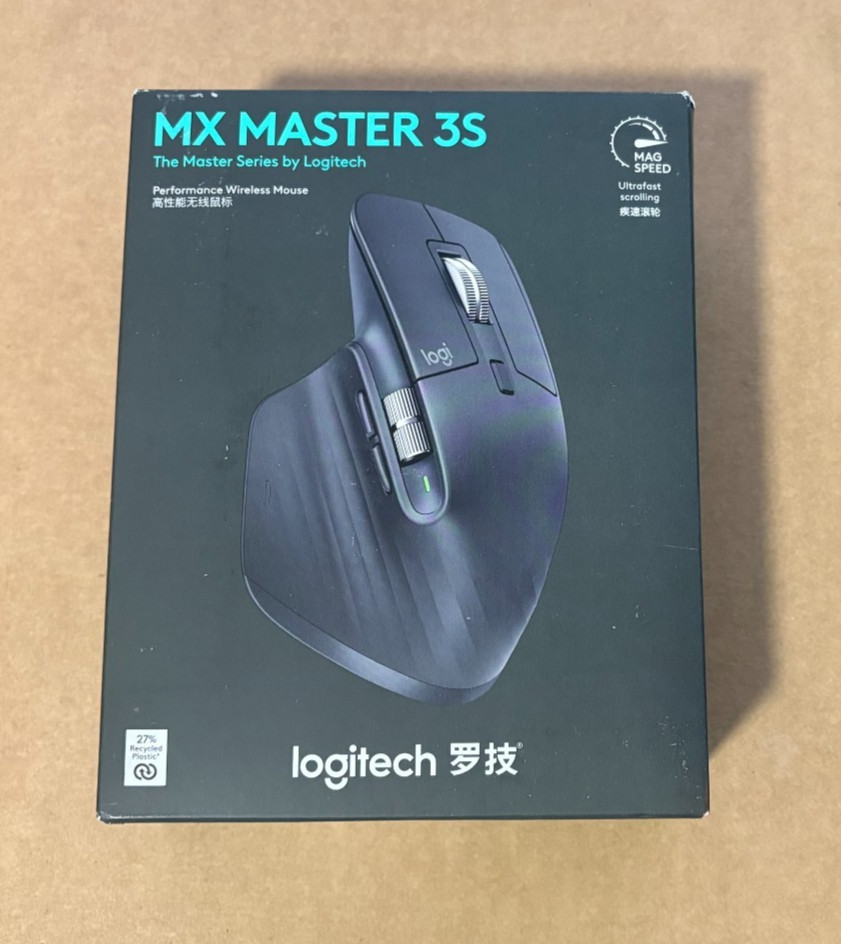 Logitech MX Master 3S Wireless Mouse Ultrafast Scrolling 8K DPI PC/Mac Graphite