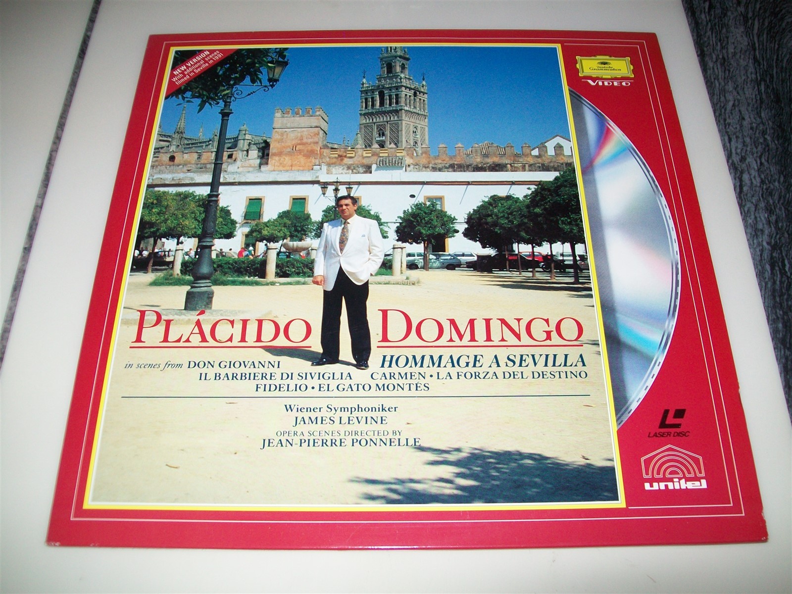 PLACIDO DOMINGO - HOMMAGE A SEVILLA Laserdisc LD EXCELLENT CONDITION MUSIC RARE!