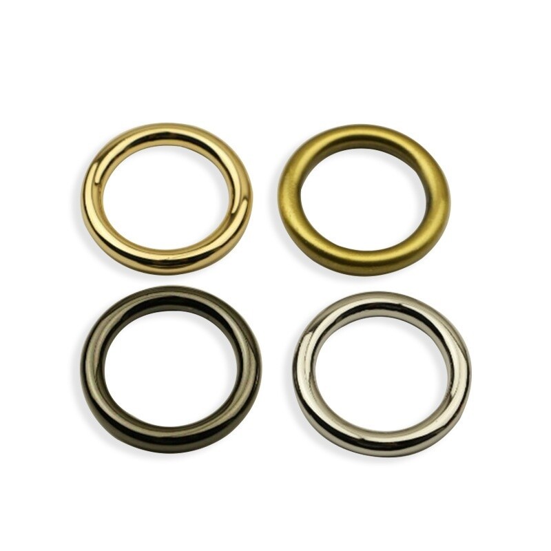 Metal Bag Clasp Seamless Circular Ring Clasp Handbag Purse Strap Belt 25 mm DIY