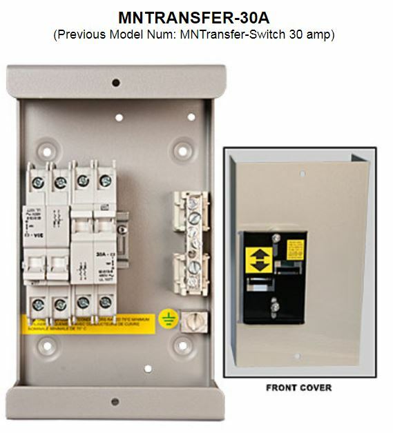 Midnite Solar MNTRANSFER-30A 30A 240VAC Transfer Switch for Wind Turbine
