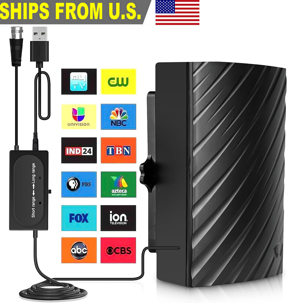 TV Antenna 5600 Miles Digital HDTV Amplified 4K 1080P Waterproof Outdoor Indoor