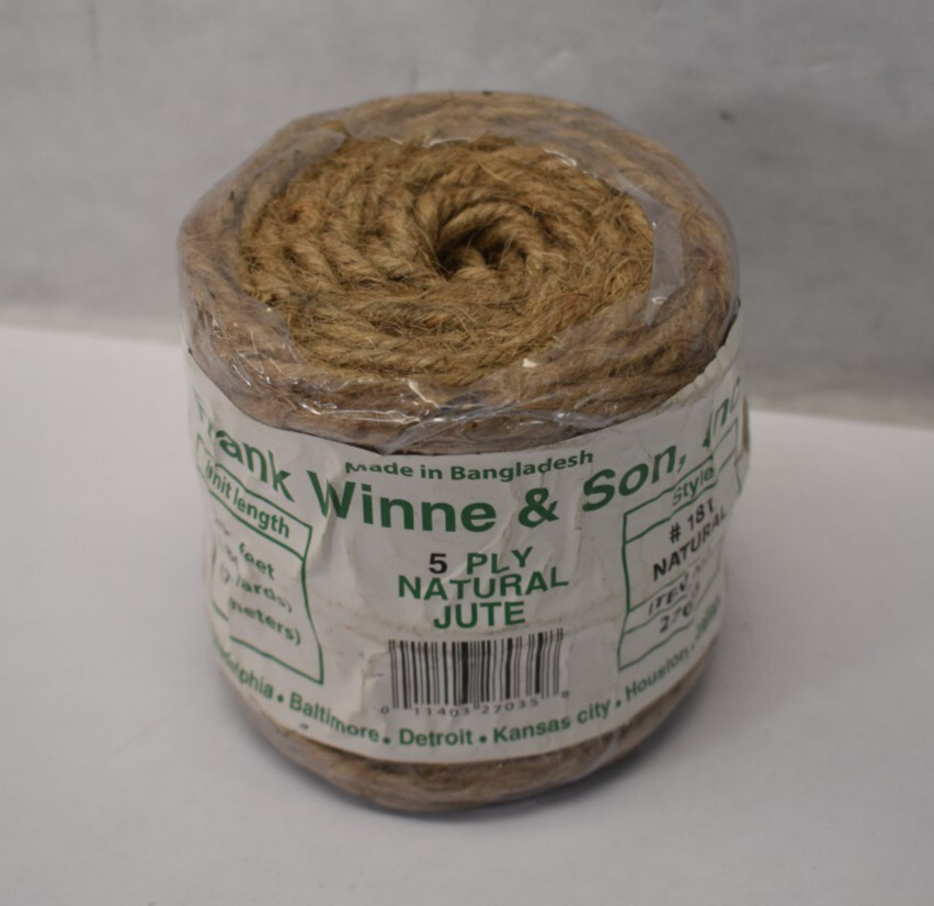 Frank Winne & Son 5 Ply Natural Jute #181 Natural 27035 254' L Tube Set