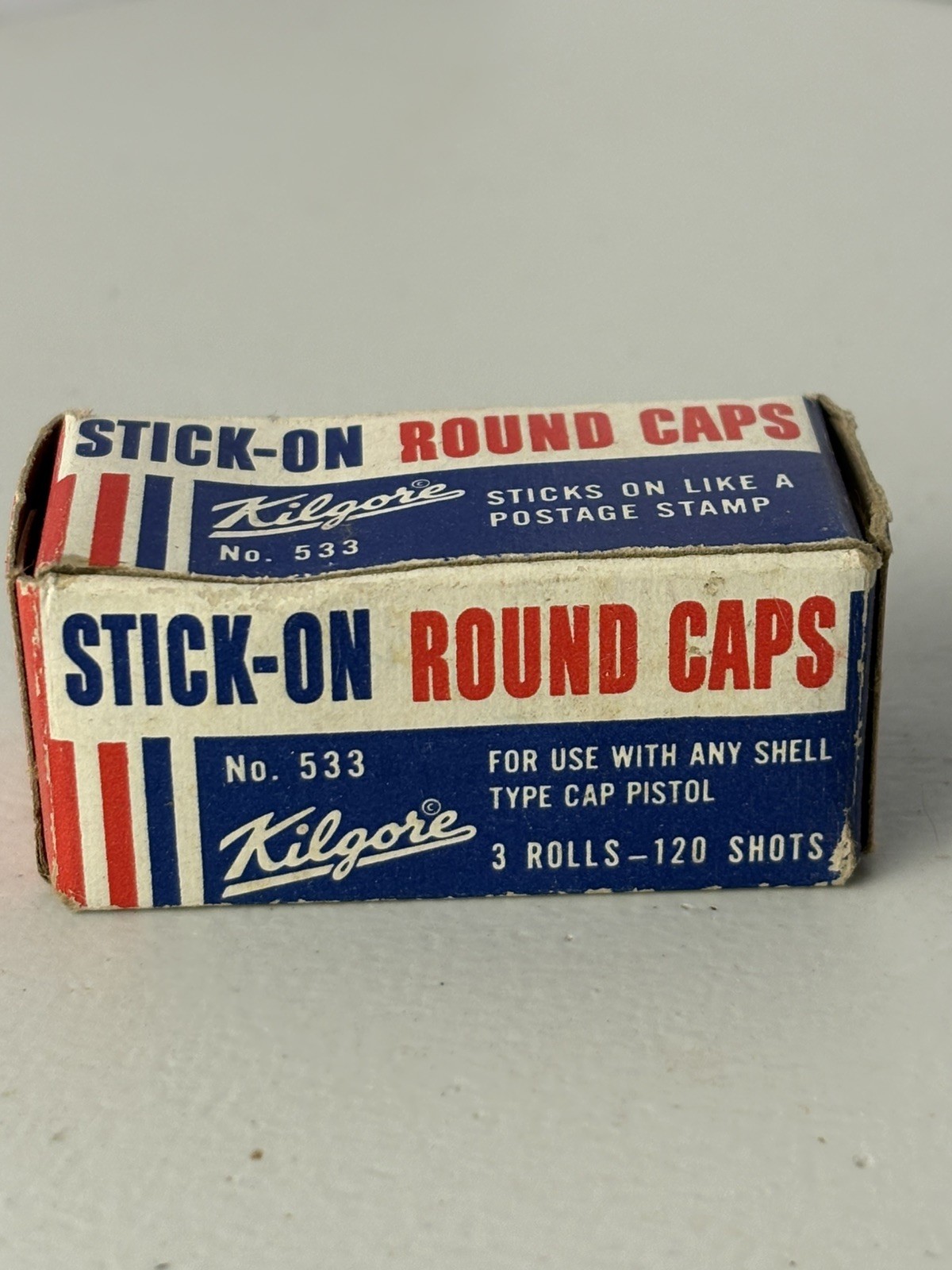 Kilgore 533 Stick On Round Cap 533 Box New Old Stock